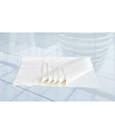 Serviettes de papier crêpe blanches, 45 g